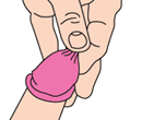 Putting on a condom